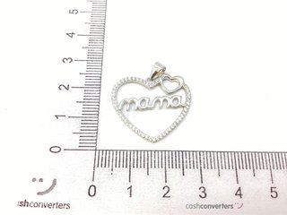 colgante plata 925mm con piedra con circonita