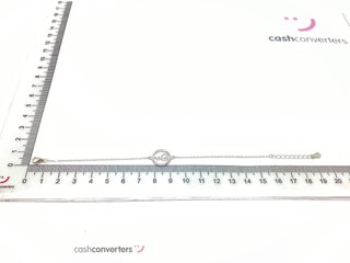pulsera plata 925mm con piedra con circonita