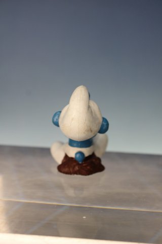Figura PVC. Pitufo pescador, pesca. Los Pitufos .