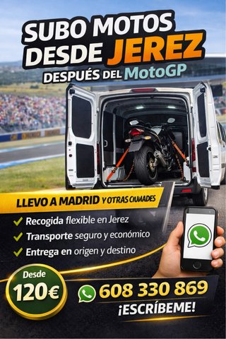 Transporte de motos desde Jerez