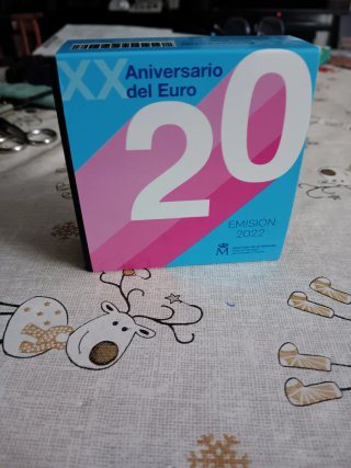 Moneda Plata 10€ XX Aniversario Euro 2022