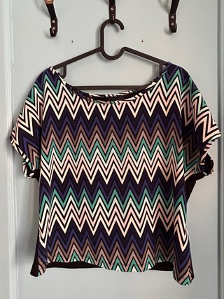 Blusa H&M Zigzag Multicolor