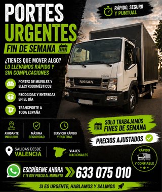 Portes Rápidos Fin de Semana  Camión