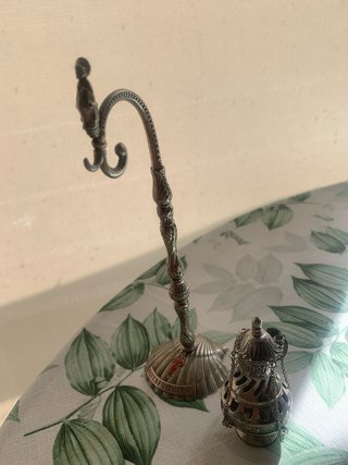 Botafumeiro plateado en miniatura