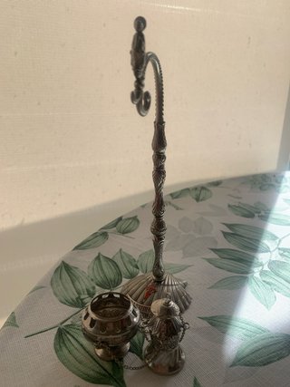 Botafumeiro plateado en miniatura