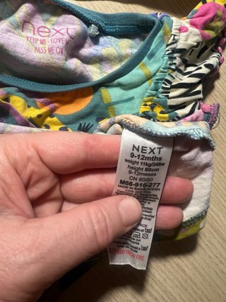 Lote 3 camisetas niña manga corta 1 año