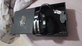 Pulsera y colgante Lotus Negra y Plata