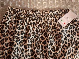 Pantalón bombacho estampado leopardo