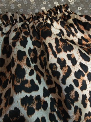 Pantalón bombacho estampado leopardo