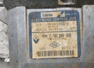 Centralita motor renault 7700868300 kangoo 397611