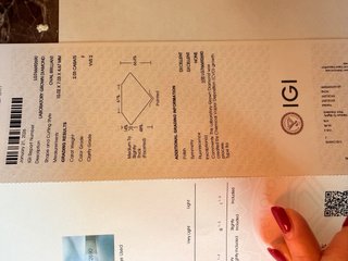 Anello Oro 14k Lab Grown Certificato IGI