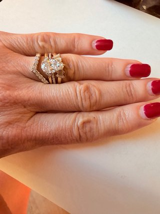 Anello Oro 14k Lab Grown Certificato IGI
