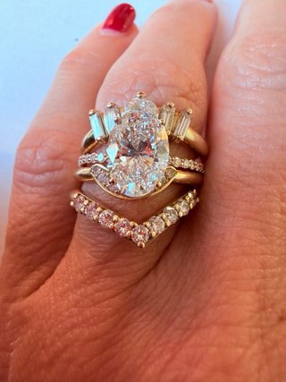 Anello Oro 14k Lab Grown Certificato IGI