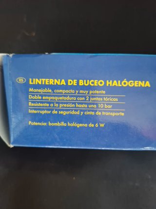 Linterna de buceo Pegaso halógena 6W