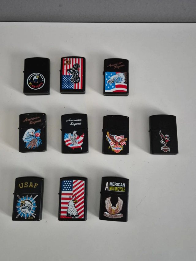 Set 10 Accendini Tipo Zippo