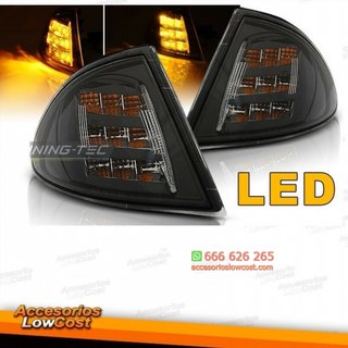 INTERMITENTES FRONTALES NEGROS CON LED BMW E46 BE