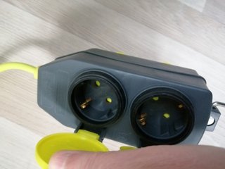 Cable alargador 15m con 4 enchufes