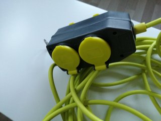 Cable alargador 15m con 4 enchufes