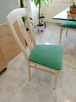 Mesa Comedor Cristal y Base Mármol Beige