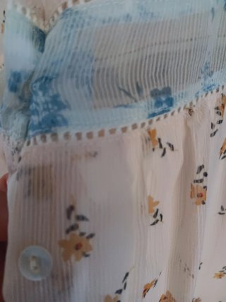 Vestido Hoss Intropia floral blanco y azul