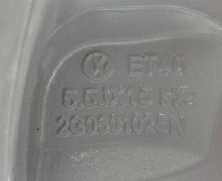 Volkswagen 2790896 llanta 2g0601025n 2g0601025ad