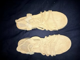Sandalias de esparto con cuerdas