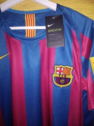 Camiseta Fútbol Retro Ronaldinho 10 Barça