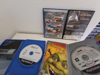 Lote 4 Juegos PS2:PES 2008, Shrek 2, Cars, Getaway