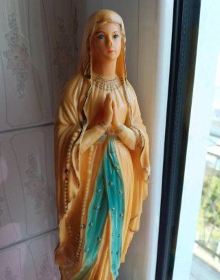 Statua Madonna di Lourdes vintage
