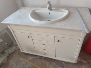 Mueble de baño lavabo blanco