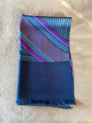 Foulard Christian Dior seta twill vintage