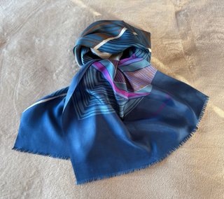 Foulard Christian Dior seta twill vintage