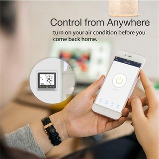 Termostato WiFi programable Alexa Google LCD