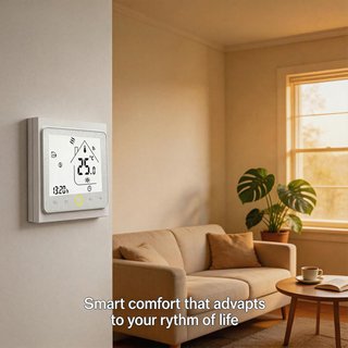 Termostato WiFi programable Alexa Google LCD