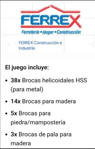 Brocas Maletín 204 Piezas Perforación/Atornillado