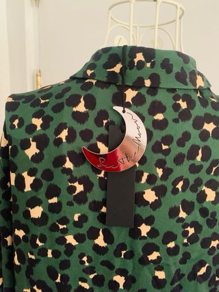 Vestido Nuevo See the Moon animal print T-M