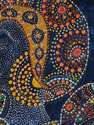 Quadro decorativo stile puntinismo