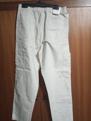 Pantalones Zara Beige Talla S