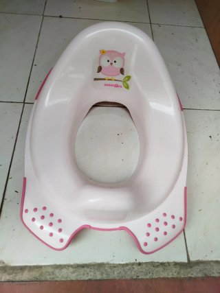 Adaptador WC Infantil Rosa con Dibujo de Búho