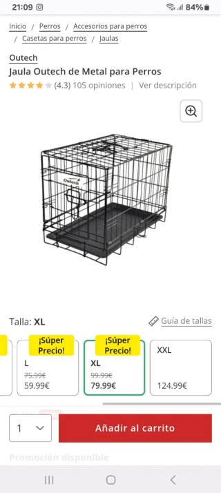 Jaula para perro Outech XL