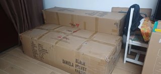 Sofá Chaise Longue Negro nuevo a estrenar