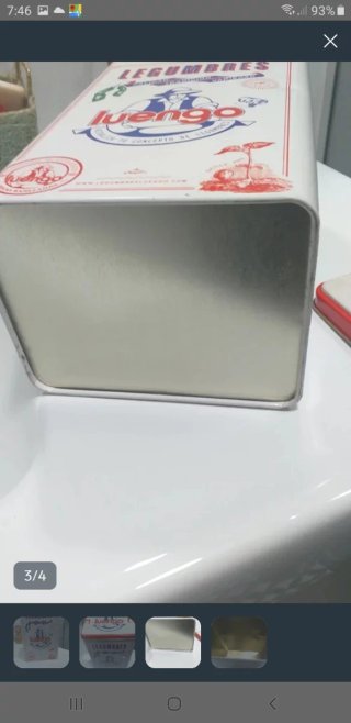 Lata Antigua Legumbres Luengo Grande