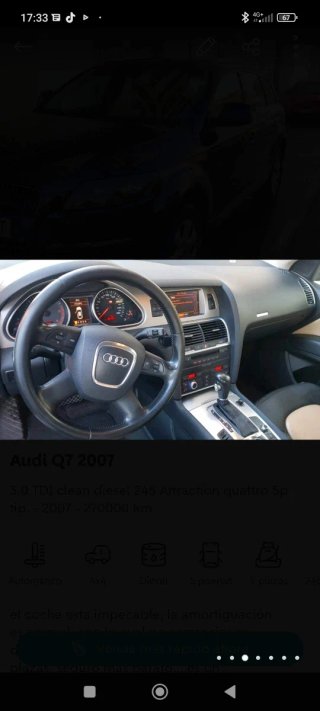 Audi Q7 2007( Acepto Viano)