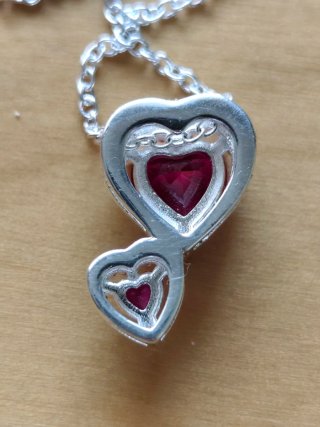 Collar Pandora Corazones Dobles