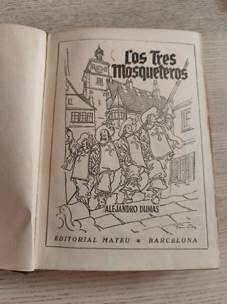 Los Tres Mosqueteros vintage. Edición 1960