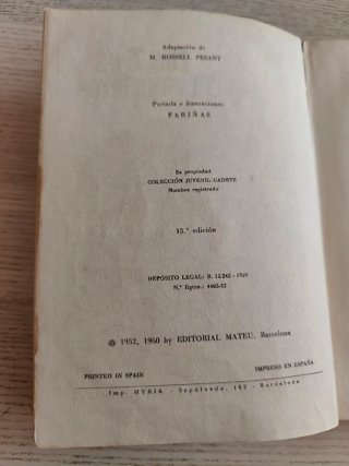 Los Tres Mosqueteros vintage. Edición 1960