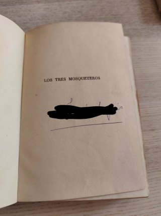 Los Tres Mosqueteros vintage. Edición 1960