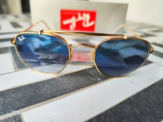 Gafas Ray-Ban Aviator Doradas Azules
