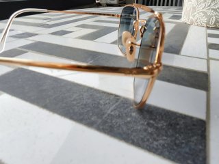 Gafas Ray-Ban Aviator Doradas Azules