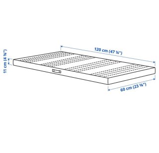 Cuna Gulliver + colchón Jattetrot Ikea+ chichonera